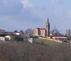 vue lointaine de l'église