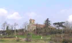 vue lointaine de l'église