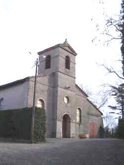 vue rapprochée de l'église