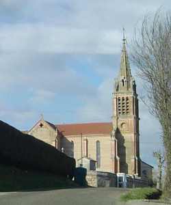 vue rapprochée de l'église